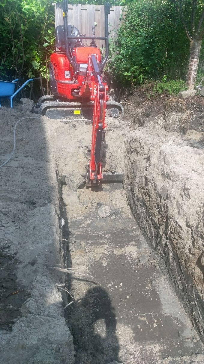 uitgraven funderingen